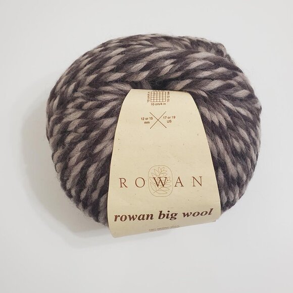 Rowan Big Wool Yarn 100% Merino Wool #35 100g 1 Ball Gray - Picture 1 of 5